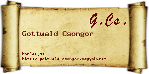 Gottwald Csongor névjegykártya