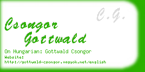 csongor gottwald business card